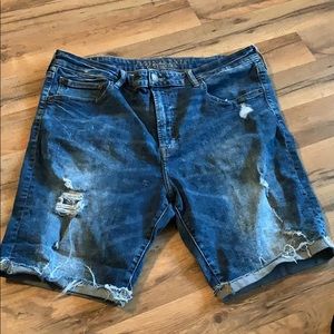 AE Extreme Flex Midwash Jean Shorts